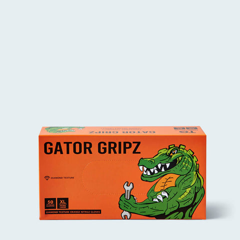 Tough Glove Gator Gripz Disposable Nitrile Gloves box 