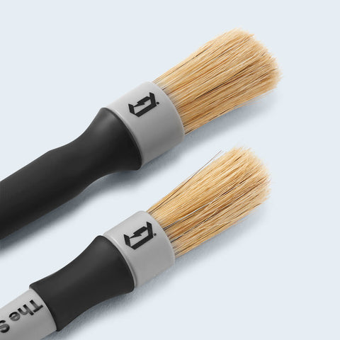 Duel Stiff bristle Brushes detail