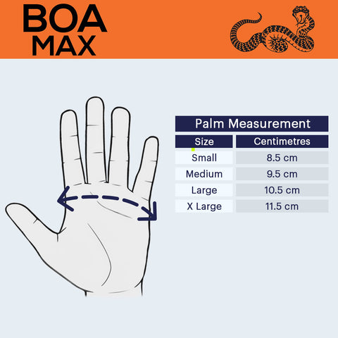 Tough Glove Boa Max Disposable Nitrile Gloves - size guide