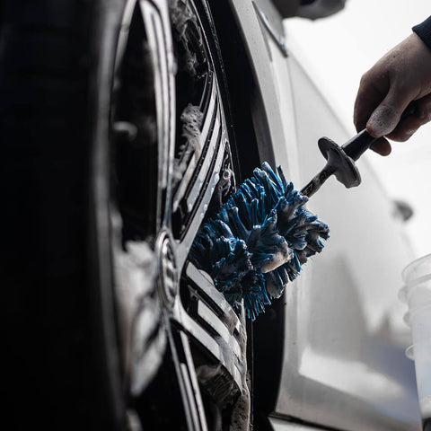 EZ Detail Wheel Brush cleaning inside wheel