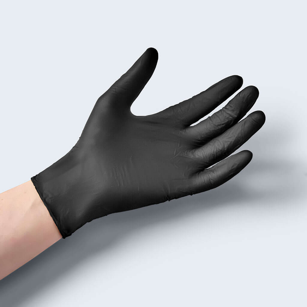 Tough Glove Boa Lite Disposable Nitrile Gloves on hand