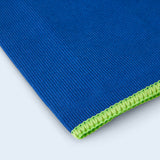 Close up of the duel glass cloth to show the quality material