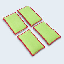 Duel scrub pad 4 pack laid out