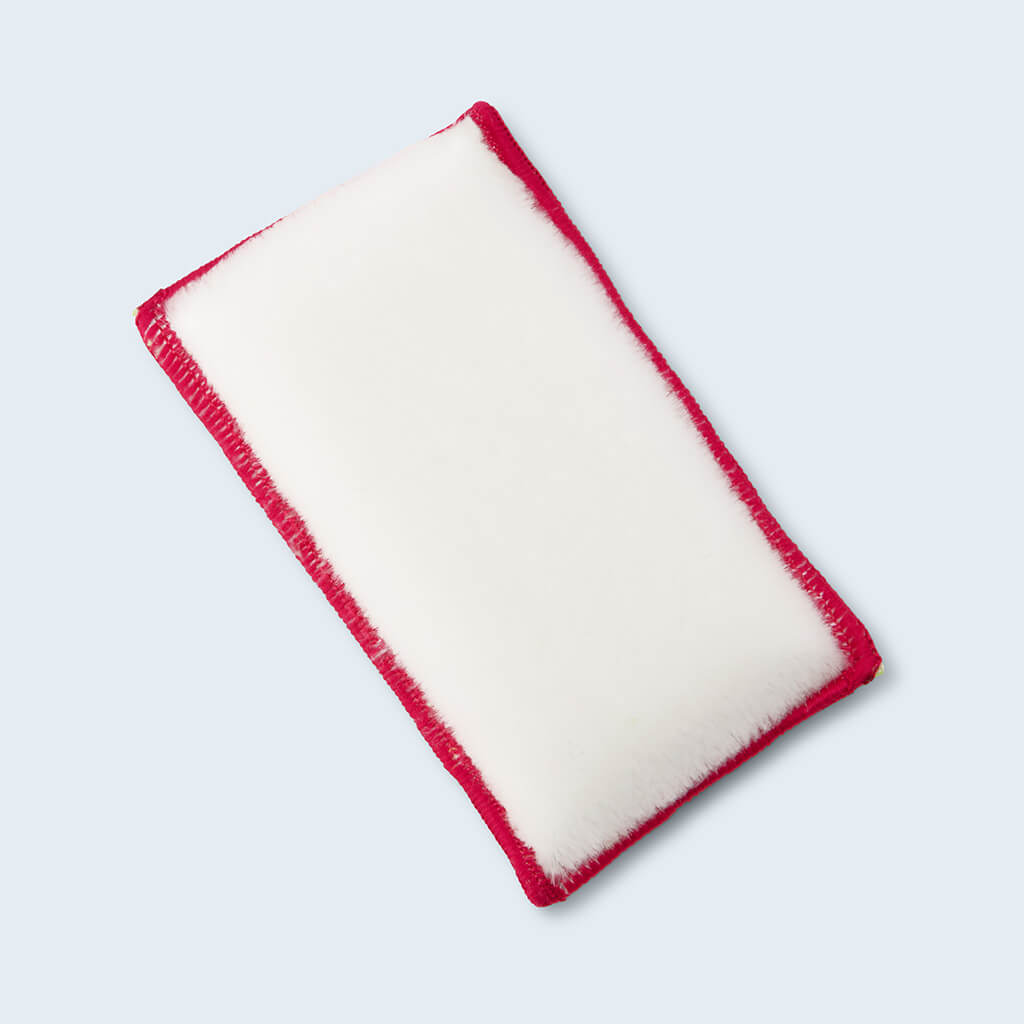 Duel scrub pad top side showing nylon side