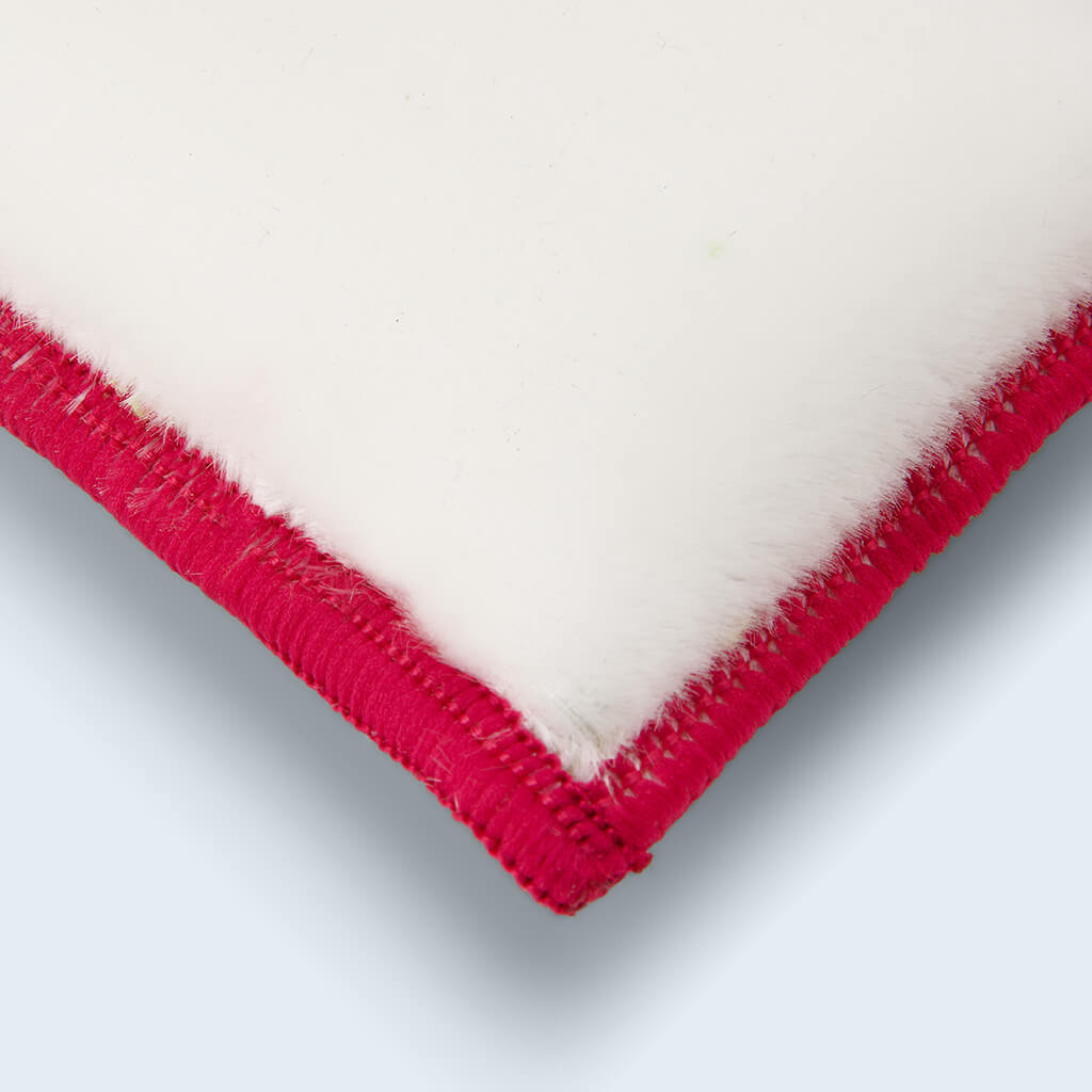 Duel scrub pad top side showing nylon side close up