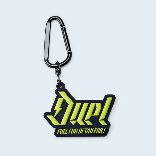 Duel 3D Rubber Keyring and carabiner