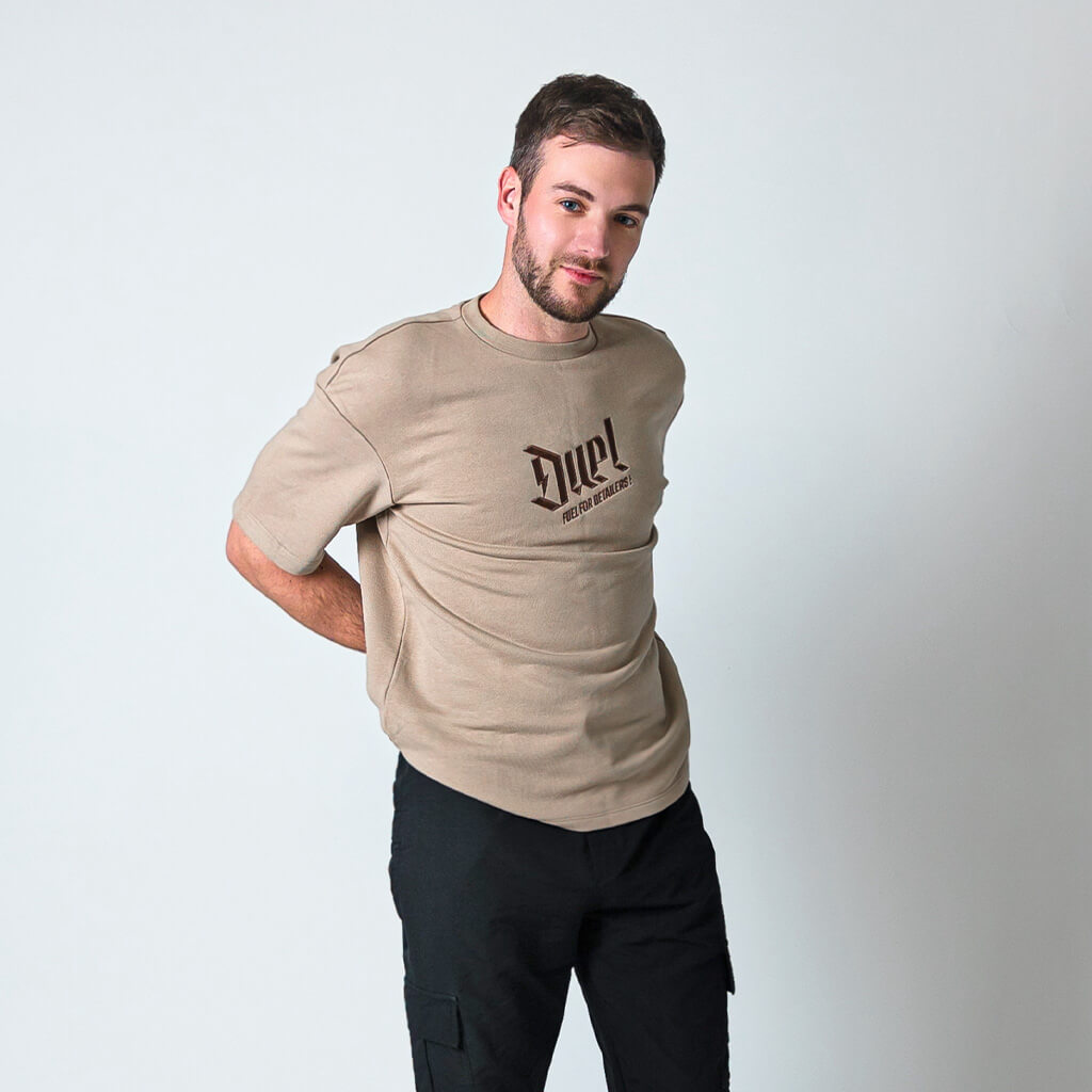 Duel Autocare  "Signature" Heavyweight Oversized T-Shirt stitched logo
