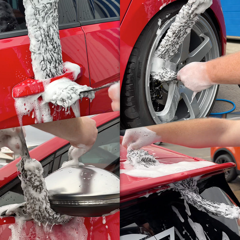 Showing the versatility of The Microfibre Flosser