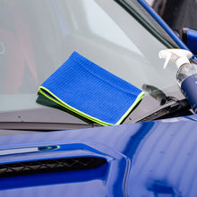 Duel Glass Waffle Towel car exterior for use on windows and mirrors with optical glass cleaner