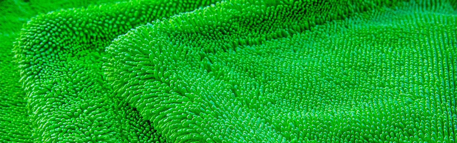 Twisted loop microfibre drying towel texture close-up