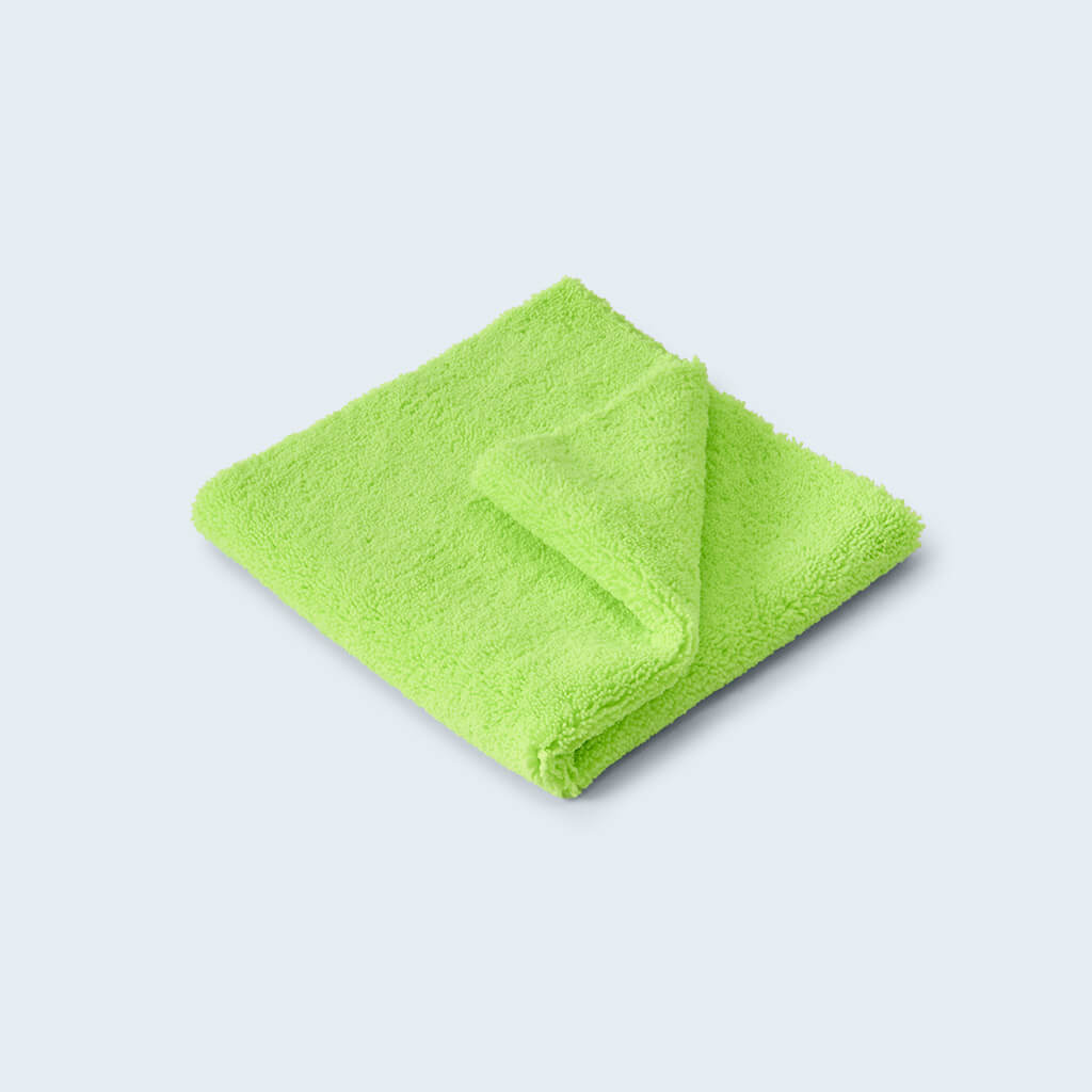 Duel Autocare Dual-Sided Microfibre Cloth – Green – Utility Grade – Uti/dua/mul/gre