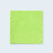 Green Utility Dual-Sided Microfibre Cloth laid flat
