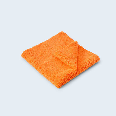 Orange Utility Dual-Sided Microfibre Cloth folded