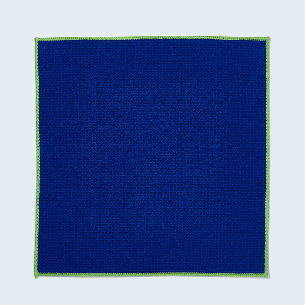 Duel glass waffle towel unfolded