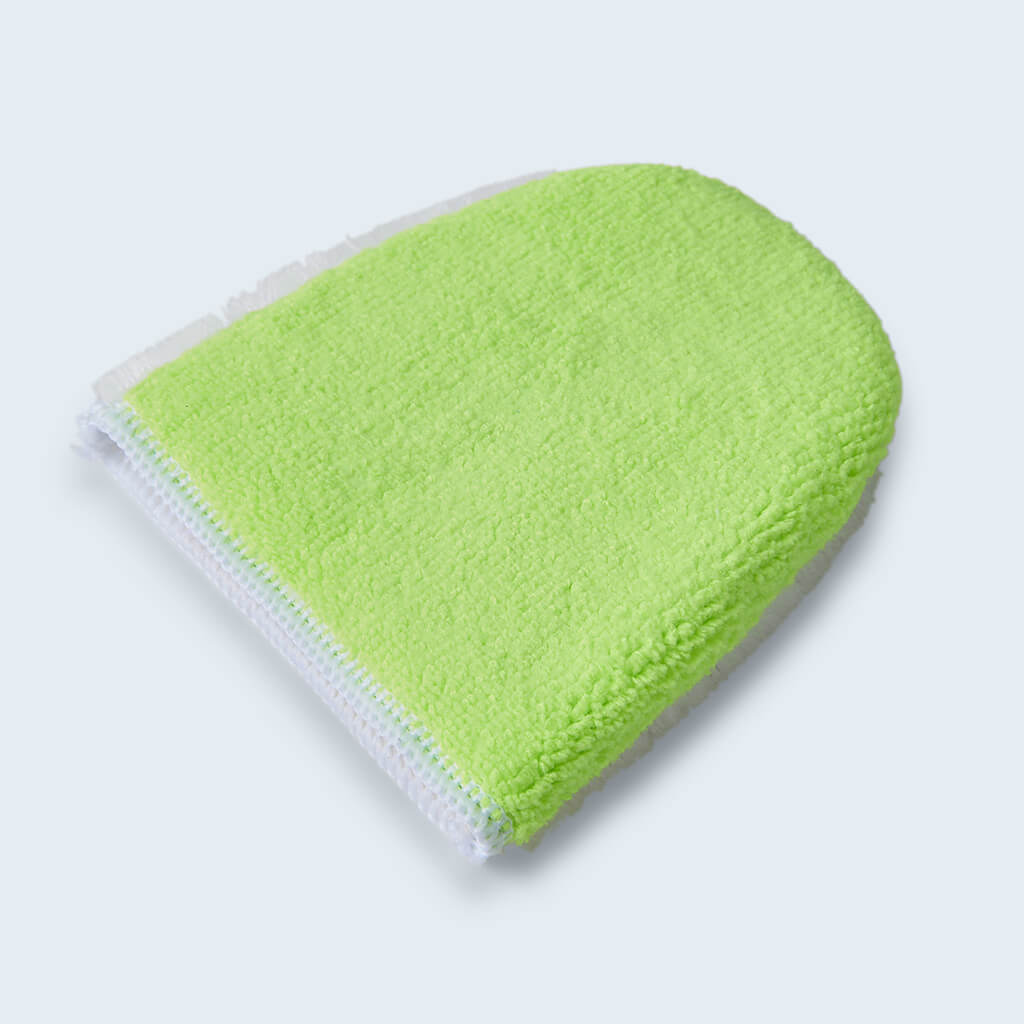 Duel Autocare Finger scrub mitt microfibre side