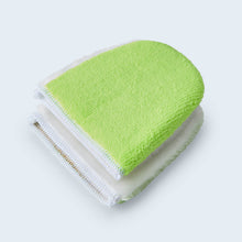 Duel Autocare Finger scrub mitt twin pack microfibre side