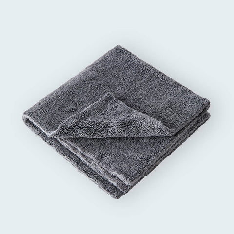 Duel Buff Microfibre Grey folded 550gsm