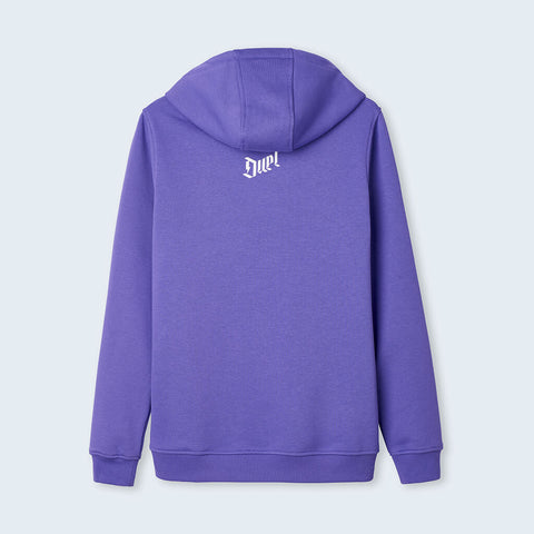 Duel Autocare Premium Ultra Violet Hoodie back with Duel brand