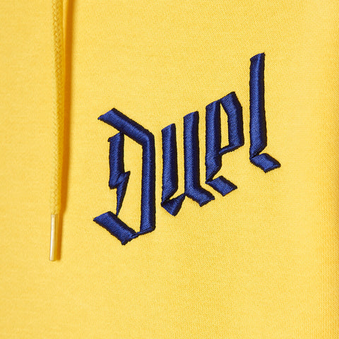 Duel Hoodie 4d Yellow logo detail