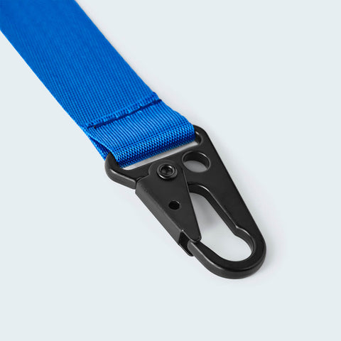 Duel Wrist Strap Lanyard Blue clapse