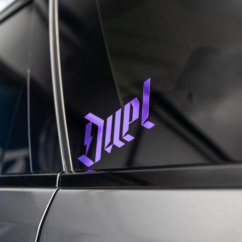 Duel Sticker Chrome Purple