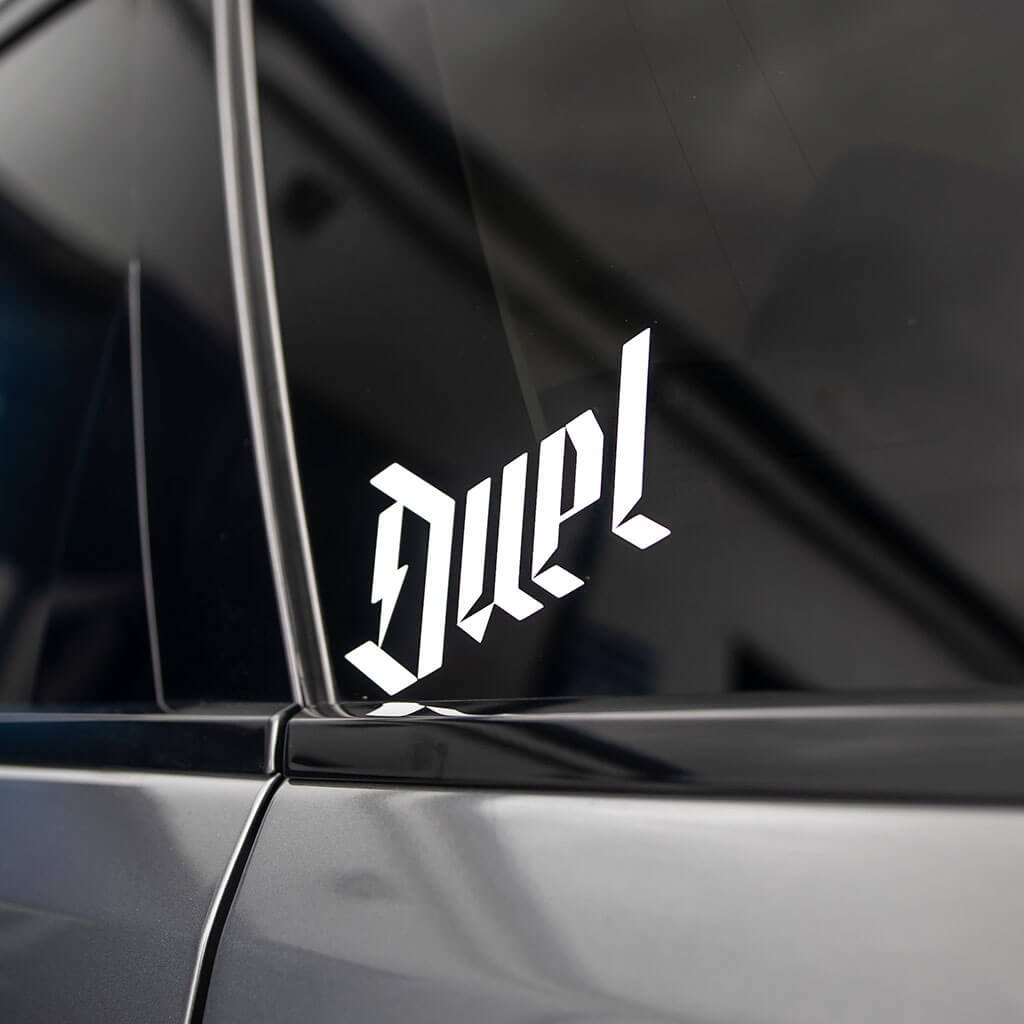 Dudule Sticker DUEL Window Decal | Duel Auto Care