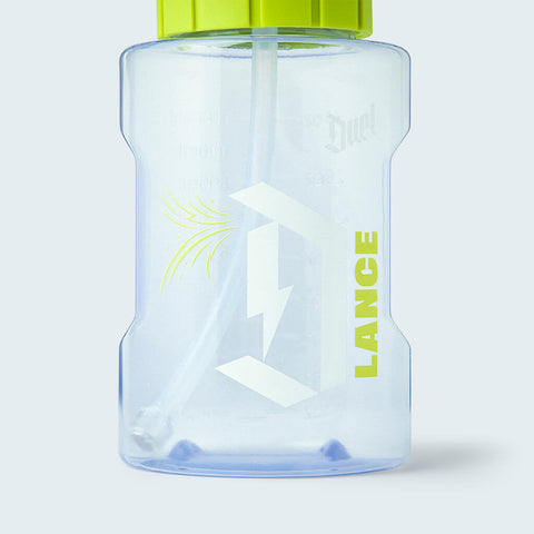 Duel Snow Foam Lance Clear bottle with Duel branding