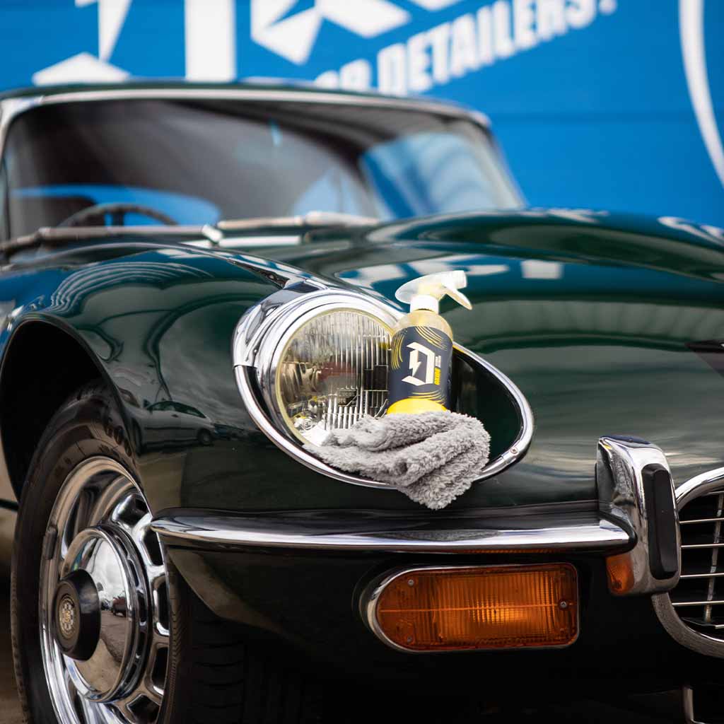 Duel Oxide Hybrid Detailer On Jaguar E Type Bonnet