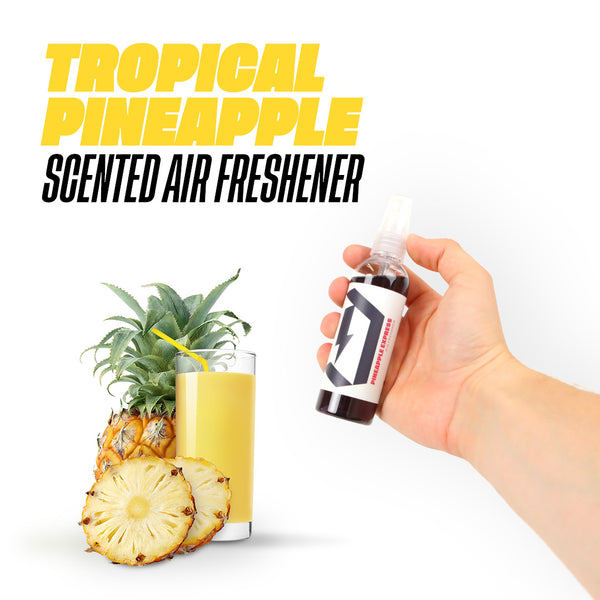 Duel Pineapple Air Freshener with Pineapple drink and pineapple