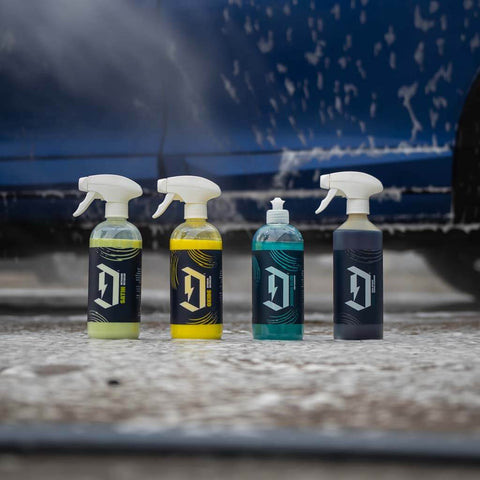 The Driveway Detailer Kit being used